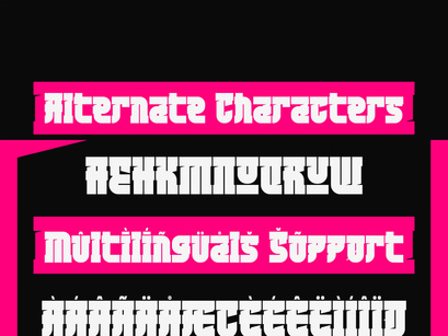 MurahMaksa - Japanese Inspired Display Typeface