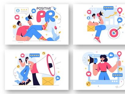 9 Positive Public Relations Illustration