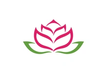 Lotus flower health meditation logo symbol