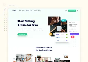 E-commerce Service Landing Page Un.ni