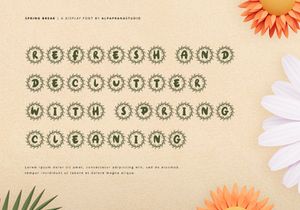 Spring Break - Decorative Display Font