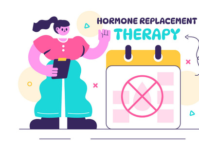 10 Hormone Replacement Therapy Illustration
