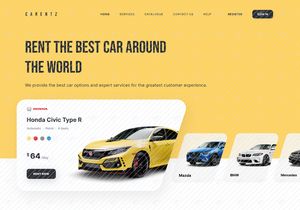 Carent - Car Rental Landing Page v.1
