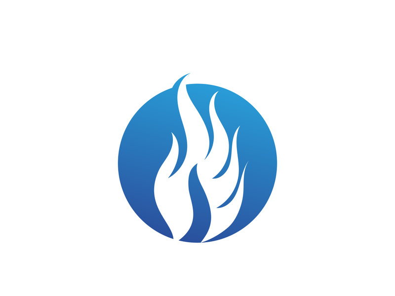 Fire Logo Template  Flame Symbol  Icon Vector