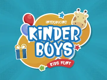 Kinder Boys - Playful Font preview picture