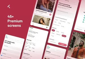 Dating/Matrimony app UI & UX kit