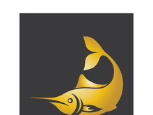 Fish logo template. Creative vector symbol