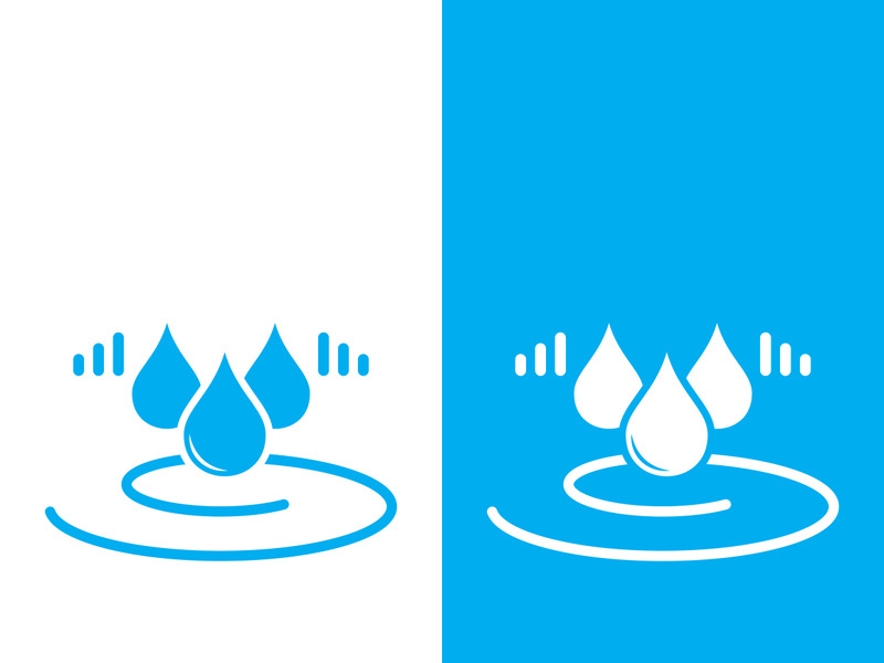 Water drop logo template vector illustration design
