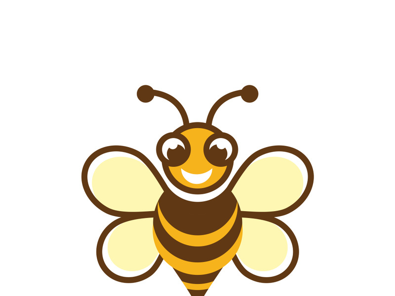 Bee icon design illustration