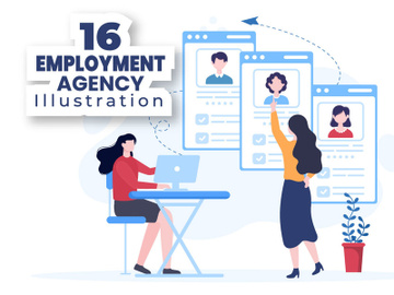 16 Employment Agency Illustration preview picture