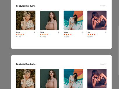 Minimal and Modern Fashion E-Commerce Web UI