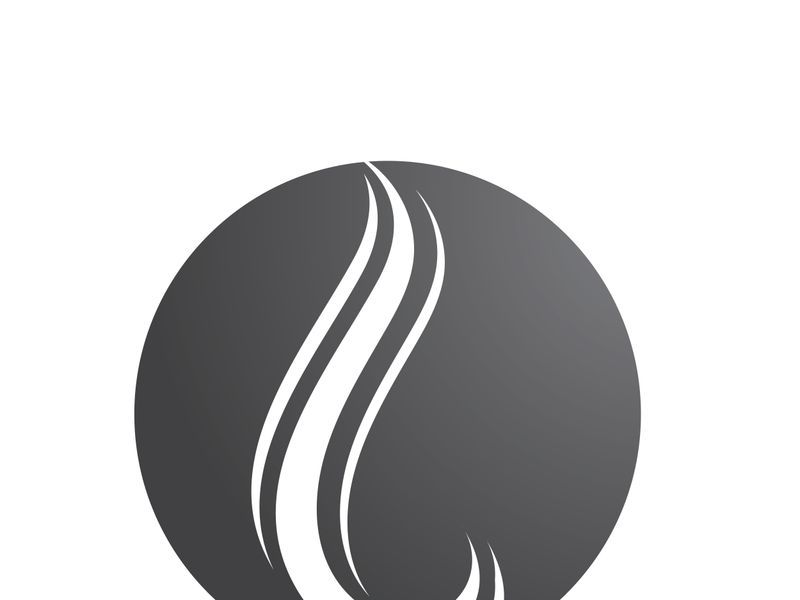 Elegant Wavy Hair Salon Logo Template
