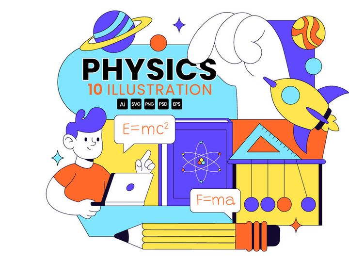10 Physics Education Illustration