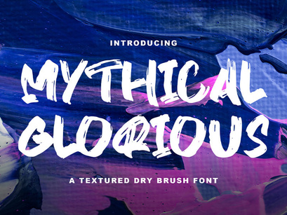 MYTHICAL GLORY - HandBrush Font