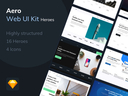 Aero UI Kit Hero