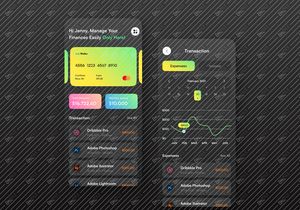 Desain UI/UX aplikasi mobile Keuangan