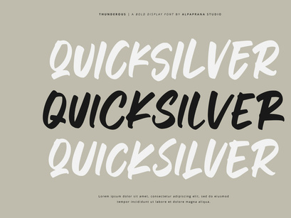 Thunderous - Bold Display Font