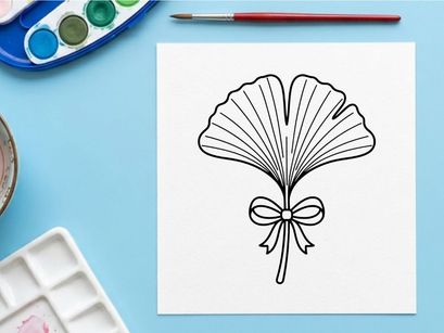 Elegant fan with bow for festive occasions. Decorative accessory for celebrations and cultural events.