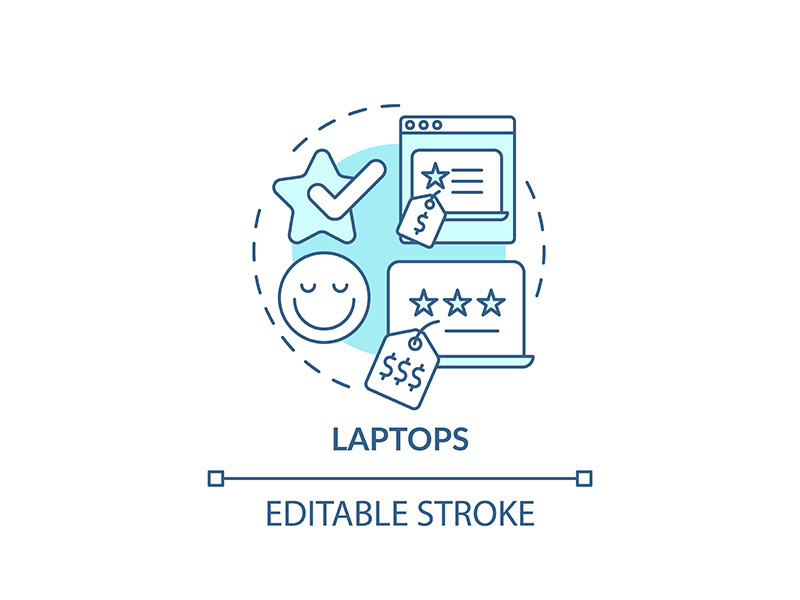 Laptops concept icon