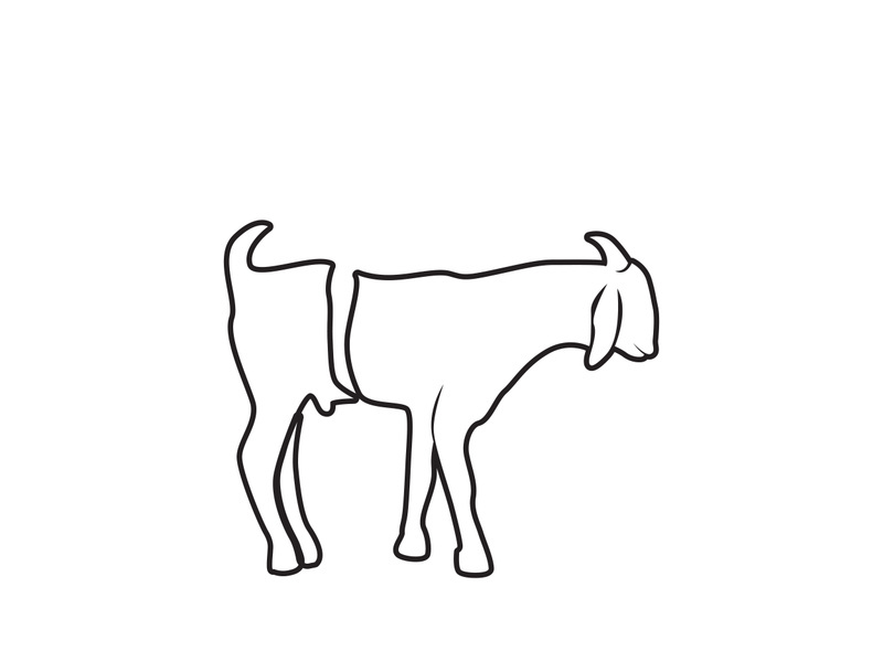 Goat Logo Template vector icon illustration design