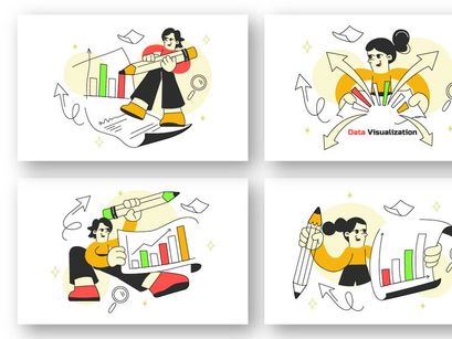 6 Data Visualization Illustration