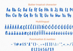 Butter Tropical - Handwritten Font Duo