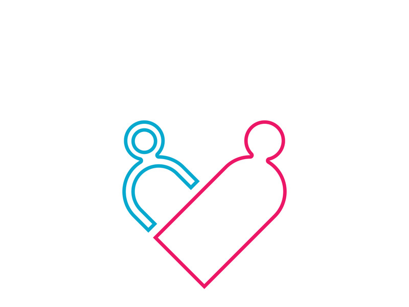 Community, network and social icon design template