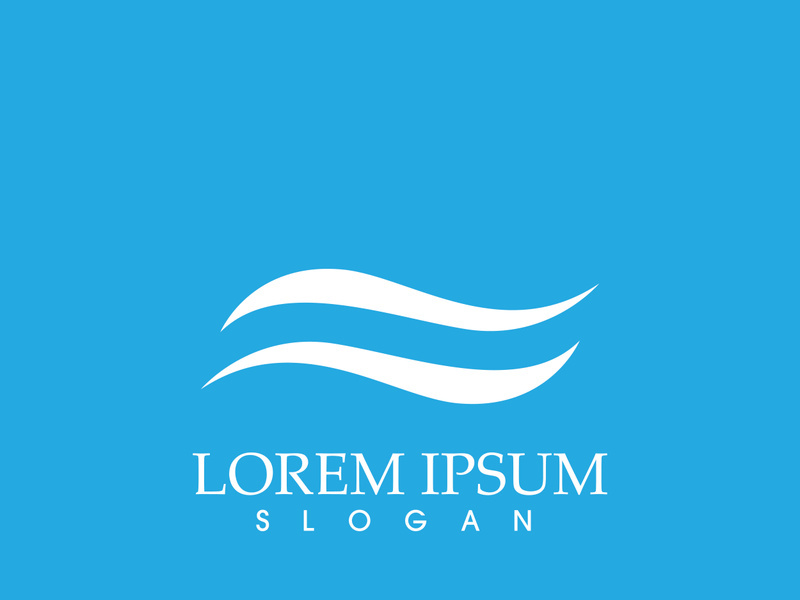 wave icon logo vector image app