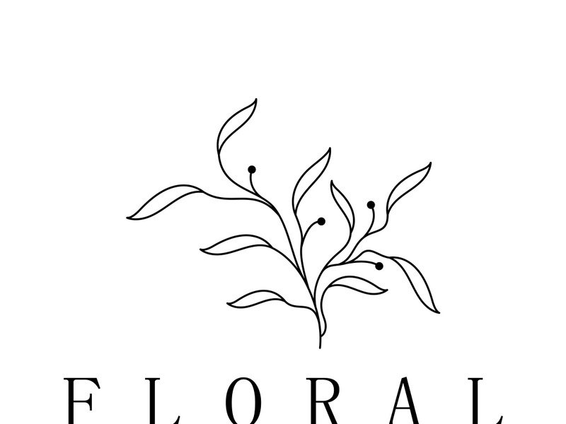 Elegant floral and leaf frame. Delicate botanical vector illustration for labels, spas, corporate identity, and wedding invitations