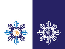 Technology logo images illustration design template