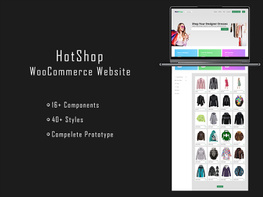 ''HotShop'' Woo Commerce Website preview picture
