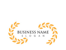 Agriculture wheat logo and symbol vector