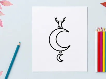 Pendiente de collar minimalista con gato plateado sobre fondo blanco. Accesorio de joyería felina elegante para Halloween o uso diario.