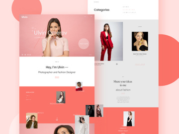 Ecommerce Fashion Webdesign Landing page preview picture