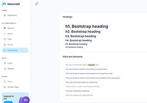 MaterialM Free Bootstrap Admin Dashboard Template