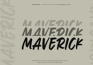 Thunderous - Bold Display Font