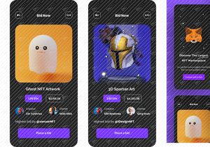 NFT Market Mobile App UI Kits