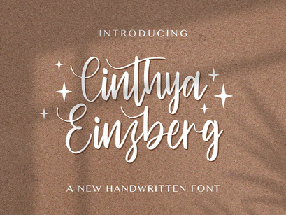 Cinthya Einzberg - Handwritten Font