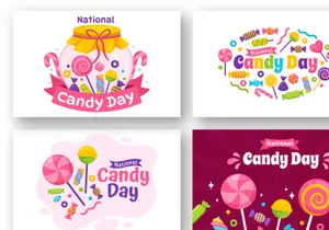 12 National Candy Day Illustration