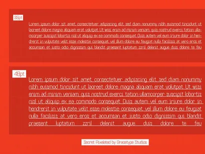 Secret Pixelated | Pixelated Font
