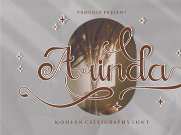 Arinda - Calligraphy Script Font preview picture