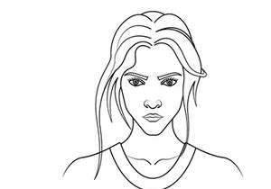 Line Art Flower Drawing Women