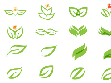 Leaf Green logo Vector preview picture