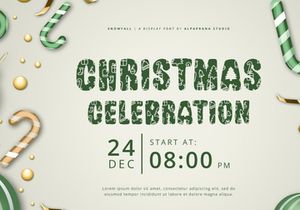 Snowfall - Display Font