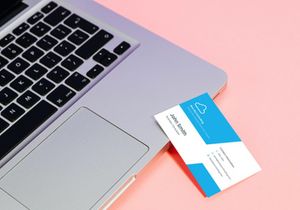 Effortlessly Professional: Clean Business Card Canva Template