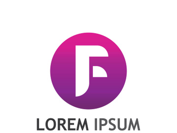 Modern F initial letter logo. preview picture