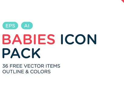 Free Baby Vector Icon Pack