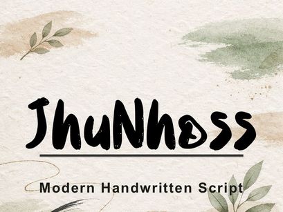 JhuNhoss – Modern Handwritten Script Font (OTF & TTF)