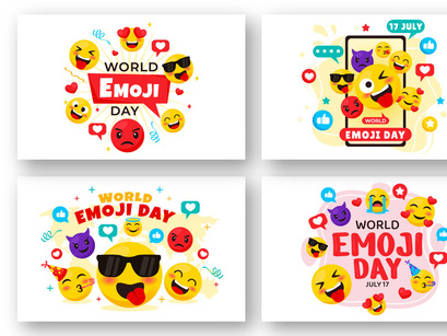 14 World Emoji Day Illustration