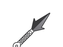 ninja weapons vector logo